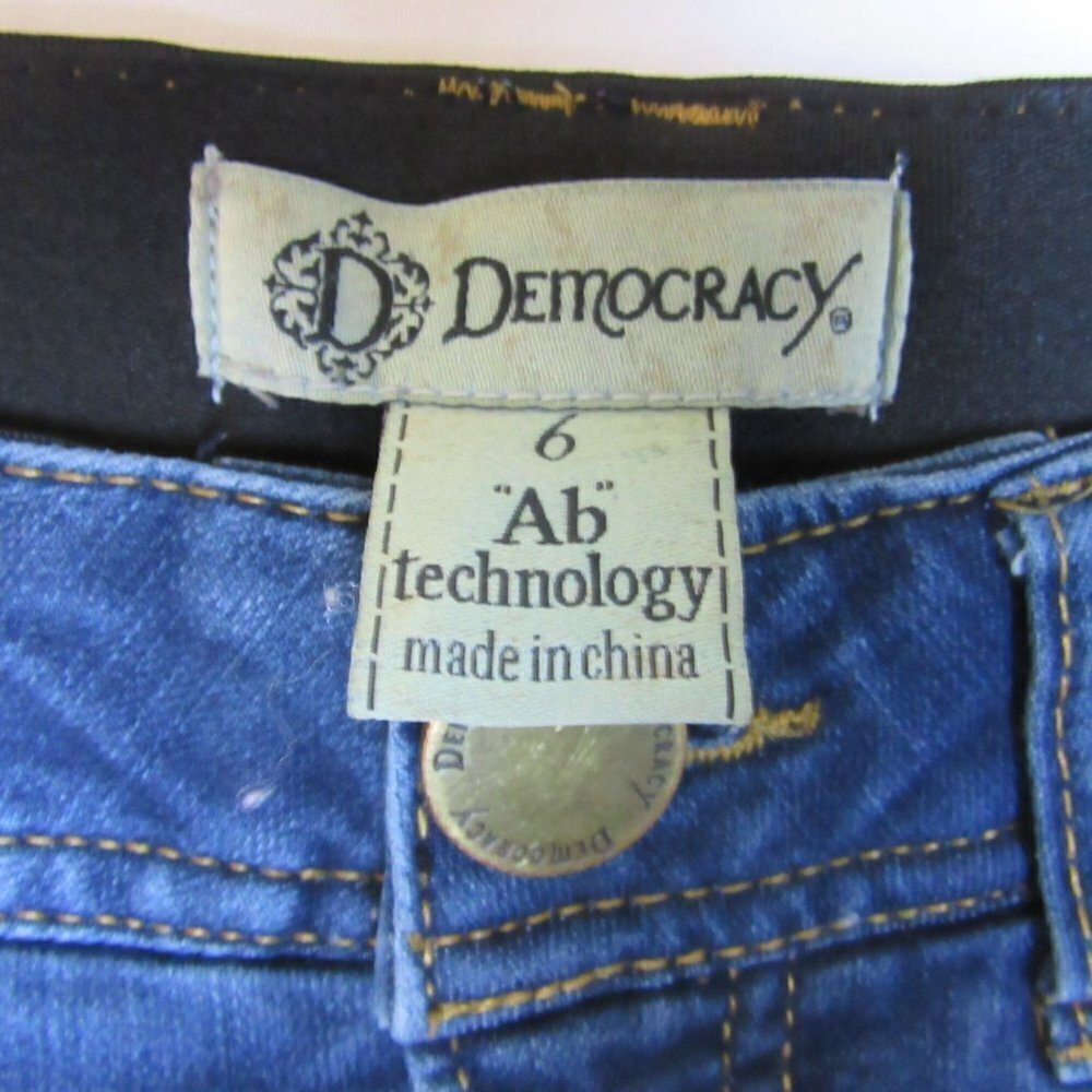 Democracy Jeans Ab Technology Ankle Skinny Blue Jeans Casual Women's 6 - Picture 5 of 6
